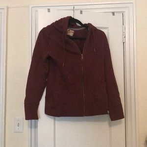 Women’s large America Giant zip hoody Burgundy